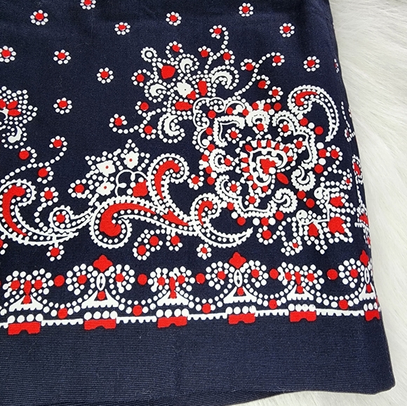 Talbots Bandana Dot Patten Skirt NWT - Picture 5 of 11